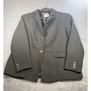 Style & Co. Collection Woman Petite Black Two-Button Blazer 16P